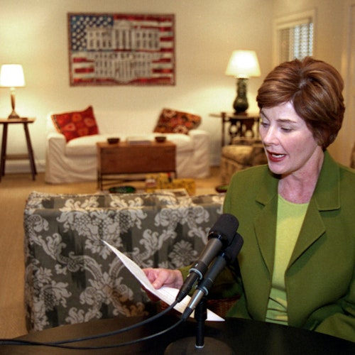 Mrs. Bush Discusses 15th Anniversary of Radio Address on Afghan Women