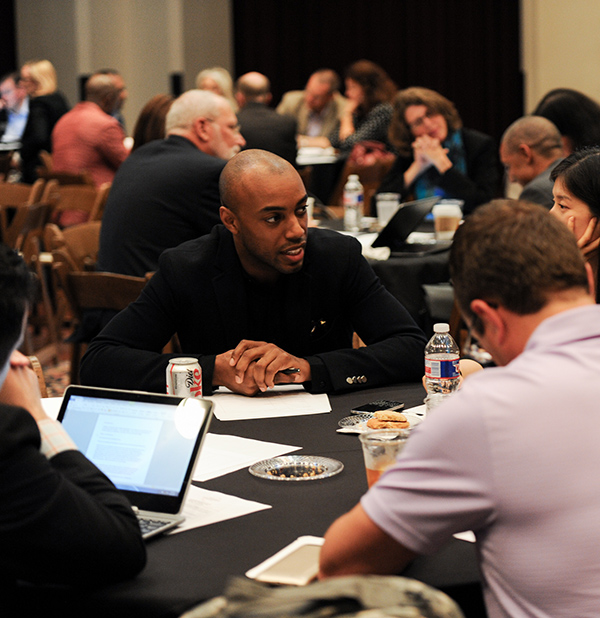 Casey Gerald meeting as a part of the inaugural class of the Presidential Leadership Scholars program